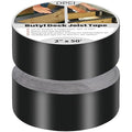 2" x 50' Deck Joist Tape (2-Pack) - Butyl Flashing Tape for Decking, Stringer & Beam Protection - Waterproof Sealant Tape