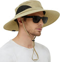 EINSKEY Wide Brim Sun Hat, UPF 50+ UV Protection Waterproof Packable Bucket Hat for Men & Women, Fishing Hiking Beach Garden
