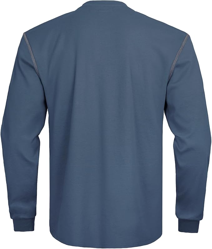 FR Shirts for Men CAT2/HRC2 Flame Resistant Shirts 6.5oz Light Weight Long Sleeve Fire Retardant Shirts