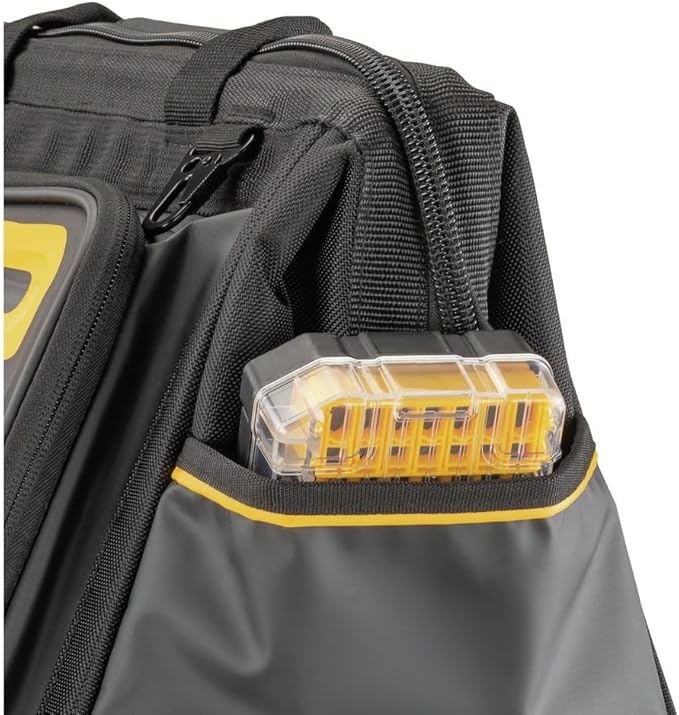 DEWALT Tool Bag, Water Resistant, Hard Bottom, 16-inch, Professional Tool Tote (DWST560103)