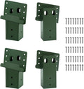 Deer Stand Brackets,Outdoor 4"x 4" Compound Angle Brackets for Deer Stand Hunting Blinds Shooting Shack and Tree Houses