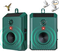 2026 Solar Ultrasonic Bird Repeller Outdoor Bird Deterrents for Outside Scare Birds Away,Waterproof Bird Repellent Devices&Goose Deterrent-Portable Design for Outside Patio Balconies Garden Farm 2Pcs