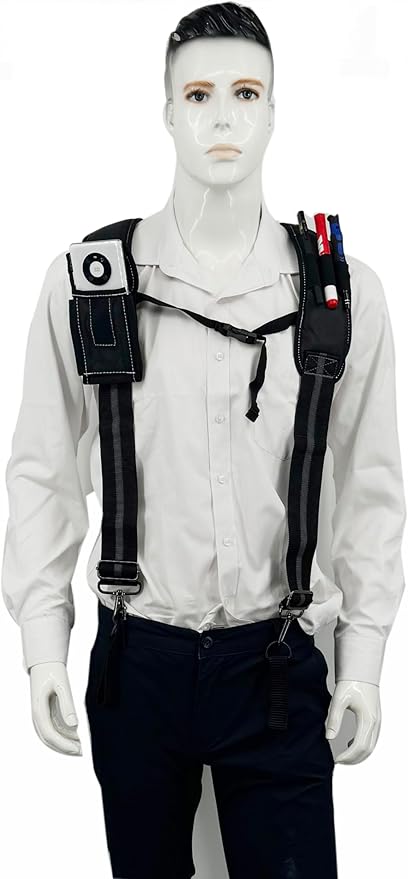 Padded Tool Belt Suspenders 3 Hook Swivel Suspenders for Tool Belt Heavy Duty Work Suspenders