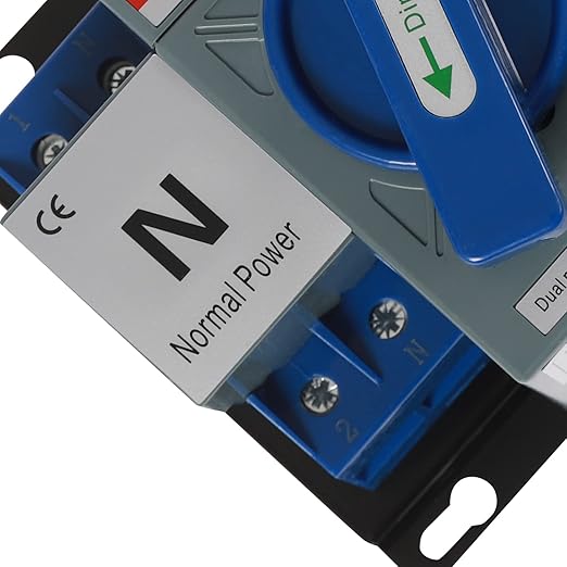 Dual Power Automatic Transfer Switch 2P 63A ATS Dual Power Generator Changeover Switch 110V Mini Electrical Selector Switches