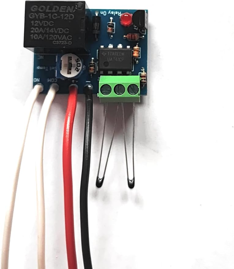 Differential Thermostat Home Solar Hot Water Heating Pump Controller, 12V, 10A