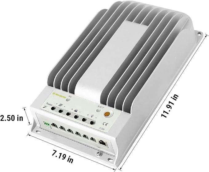Newpowa MPPT 40A Solar Charge Controller 12v/24v with Tracking Charge Solar Regulator Charge Controller Multiple Load Control Modes