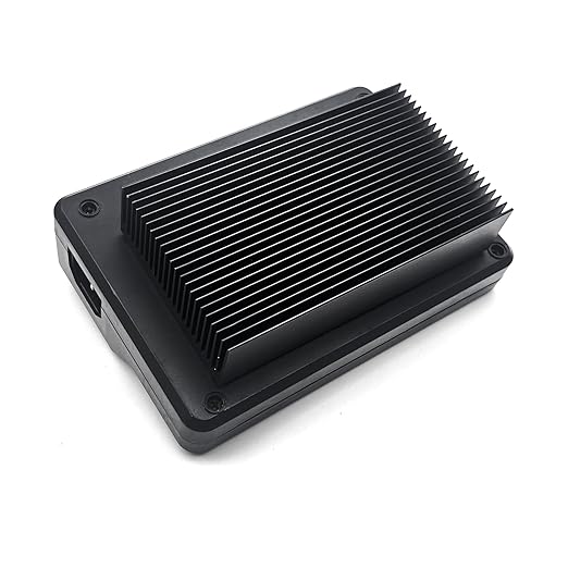 Large Aluminum Heatsink 4.72''x2.72''x1.06'' inch /120x69x27mm Heat Sink Cooling Black Oxide Radiator 22 Fin 120mm for Computer LED Chip Power Charger Router Amplifier PCB Board Adapter