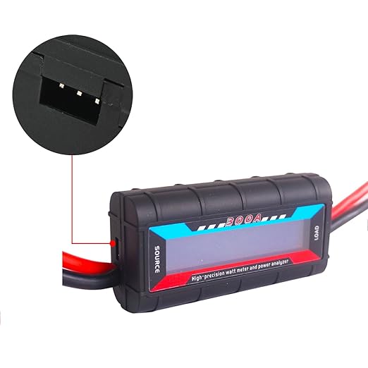 300A High Precision Watt Meter, DC 0-60V Power Energy Meter Voltage Amp Tester with LCD Backlight Screen for RC, Solar, Ebike
