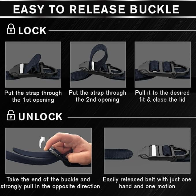 TECEUM Tactical Belt – Heavy-Duty & Quick Release – Military, Work, Rigger, Duty & Utility Belt for Men