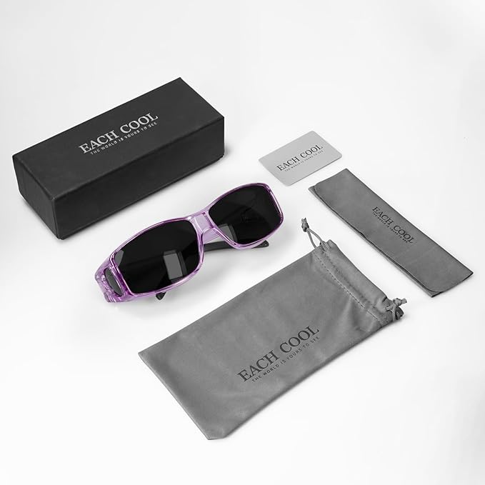 Night Driving Glasses Night Vision Glasses Fit Over Glasses Polarized Anti-Glare UV400 Gift for Men Women