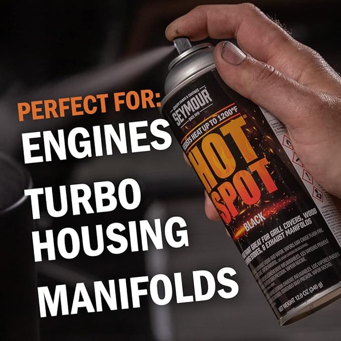 Seymour 16-1203 Hot Spot High Temperature Paints, Black