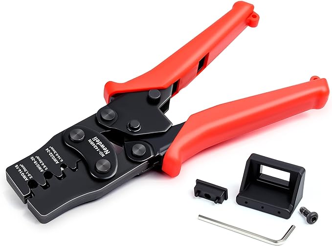 Weather Pack Crimpers, Newdeli Crimp tool AWG 14-24 for Crimping Delphi APTIV Weather Pack Terminals or Metri-Pack Connectors(Have Locator & Removal Extraction Tool)