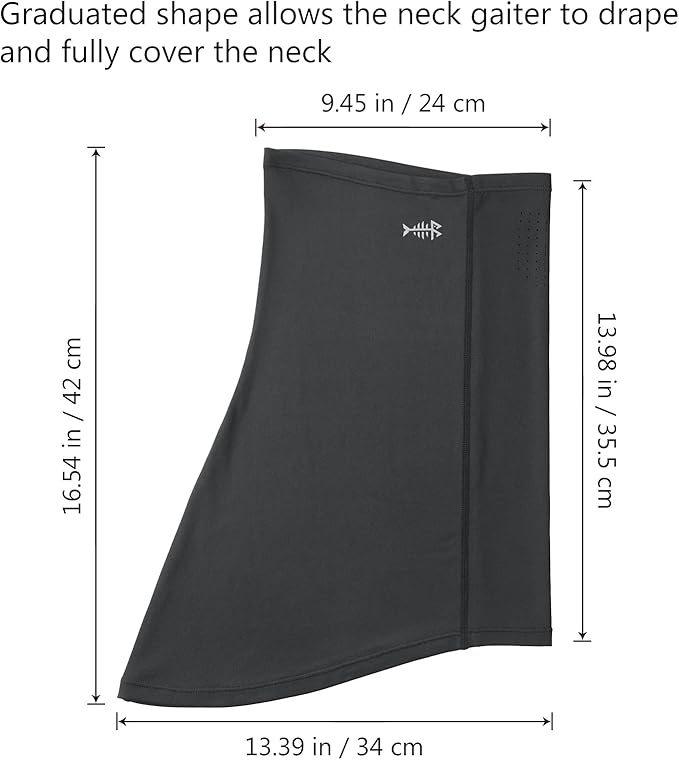 BASSDASH Neck Gaiter Mask UPF 50 Sun Protection for Men & Women, Fishing, Hiking, Outdoor