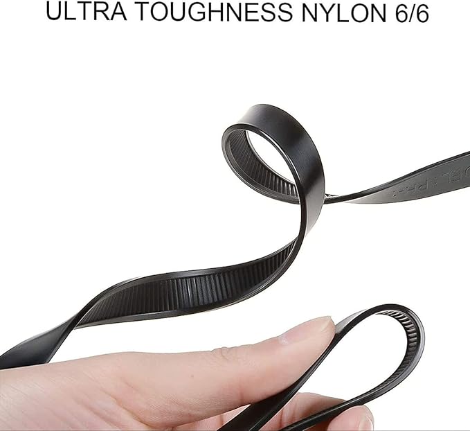 Extra long zip ties 48 inch black Large cable ties heavy duty outdoor use 250 lbs thick Nylon plastic Zipties 18 pcs