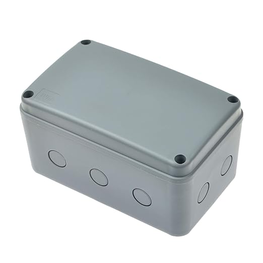 SuperInk Robust Outdoor Electrical Project Box - IP66 Weatherproof PVC/ABS Enclosure for Universal Protection - Size 7 1/8" x 4 1/2 "x 4" inch(181x111x100 mm),1PK