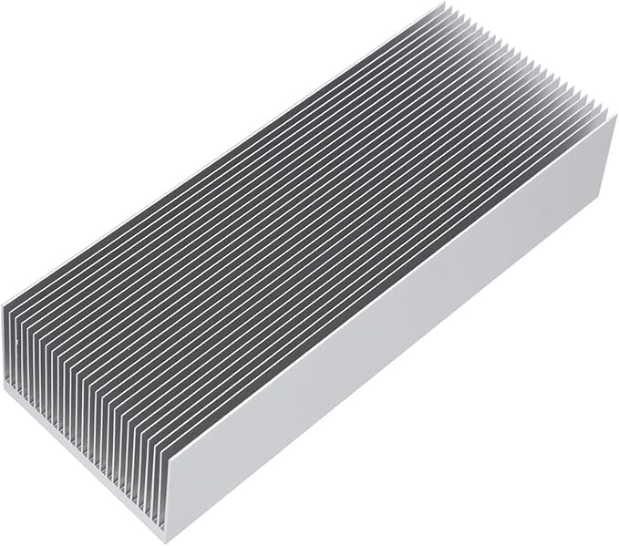 Extra Large Heat Sink Aluminum 300x69x36mm / 11.81" x2.71" x 1.41" High Power Heatsink Diffusion Cooling Module Cooler 27 Fin Radiator for LED Amplifier Transistor Semiconductor PCB Computer