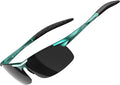 ATTCL Polarized Sunglasses Men Sports: UV Protection Anti Glare Wrap Around Lightweight Metal Driving Fishing Golf Running