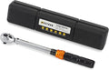 3/8" Foot Pound Torque Wrench, 5-45 Ft-Lb & 6.8-61 Nm Range, Dual-Direction 72-Tooth Click Wrench, Automotive Motorcycle & Bike Precision Maintenance, Heavy-Duty Storage Case Included