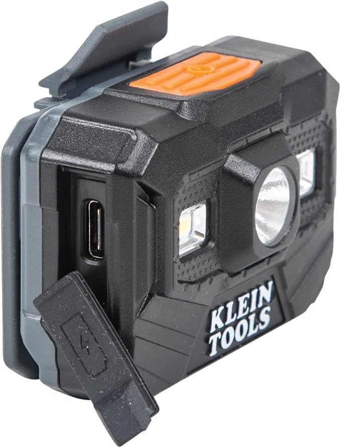 Klein Tools 56062 Rechargeable LED Headlamp / Worklight for Klein Hardhats, 300 Lumens, All-Day Runtime, 3 Modes, for Work and Outdoors