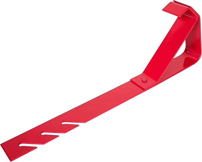 Guardian 2504 Fixed Heavy Duty Roofing Bracket for Use with 12/12 Pitch Roofs 6 Inch by 45 Degree Fixed Angle Platform Powder Coated Red OSHA Compliant