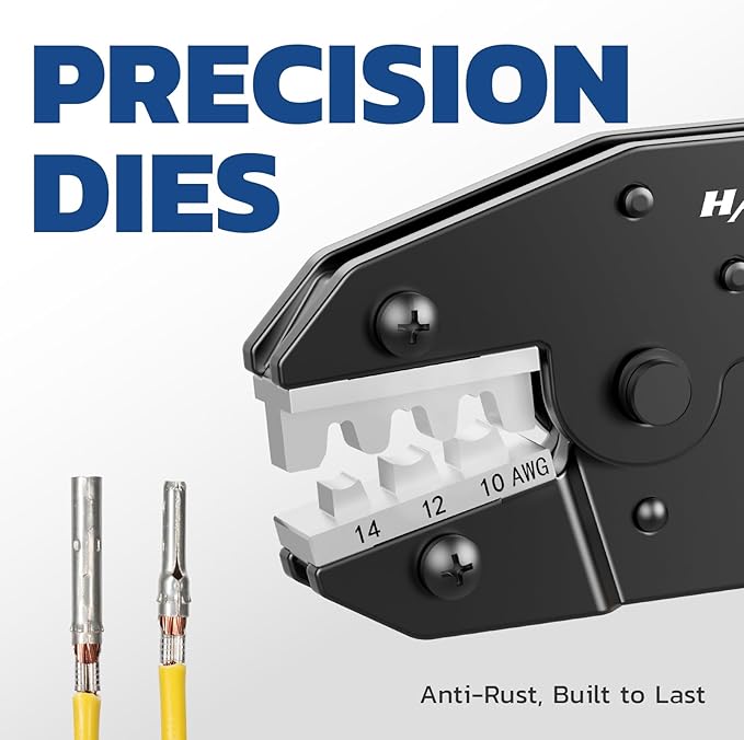 haisstronica Crimping Die for Solar Connectors,14-10 AWG