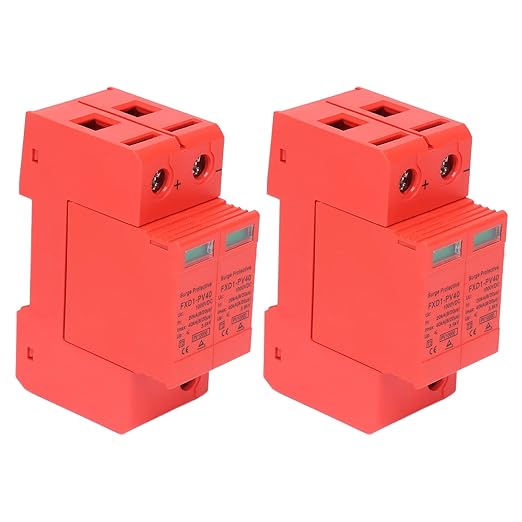 2P Protective Devices 2pcs 2P Protective Devices 40KA DC Photovoltaic Arrester with Remote Protectors (DC 1000V)