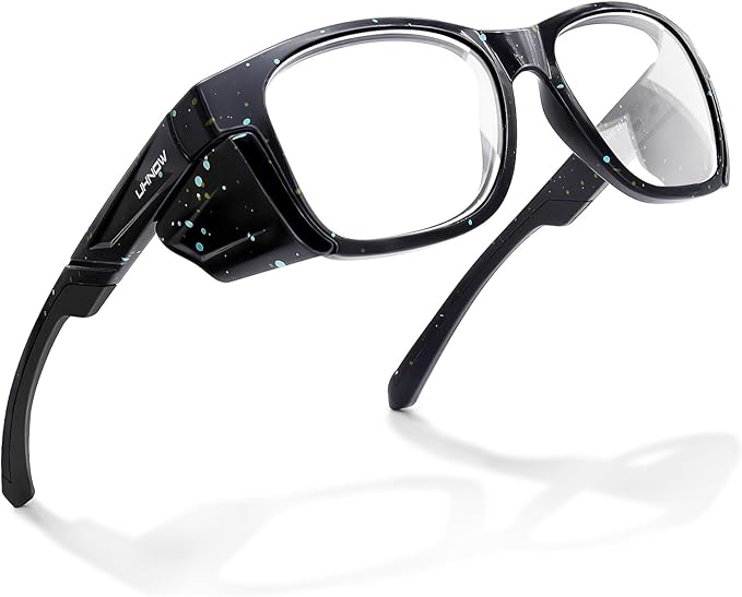 UKNOW Safety Glasses - Anti Fog Lenses - Eye Protection with Side Shields - ANSI Z87.1 Protective Eyewear - UV Protection