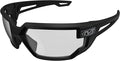 Mechanix Wear Type-X Clear Lens Safety Glasses - Anti-Fog Polycarbonate Industrial Safety Glasses - Ventilated Temples & Scratch-Resistant Lenses - Black Frame