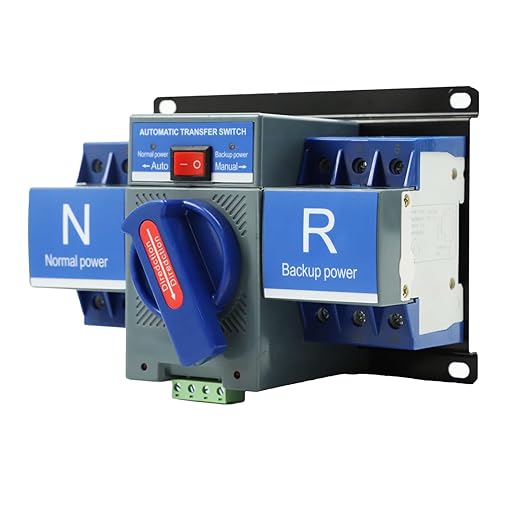 Dual Power Automatic Transfer Switch 110V 3P 63A Generator Changeover Switch for Home Backup Power Supply ATS 50HZ 60HZ