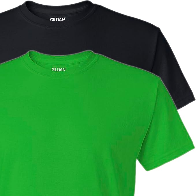 Gildan Unisex Adult DryBlend Workwear T-Shirts with Pocket, 2-Pack