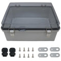 MAKERELE Extra Large Outdoor Electrical Enclosure Boxes Waterproof IP67 Junction Box and 3/4" NPT*2 Enclosure with Mounting Plate Suitable for Various Projects(16.1"*12.2"*7.1")