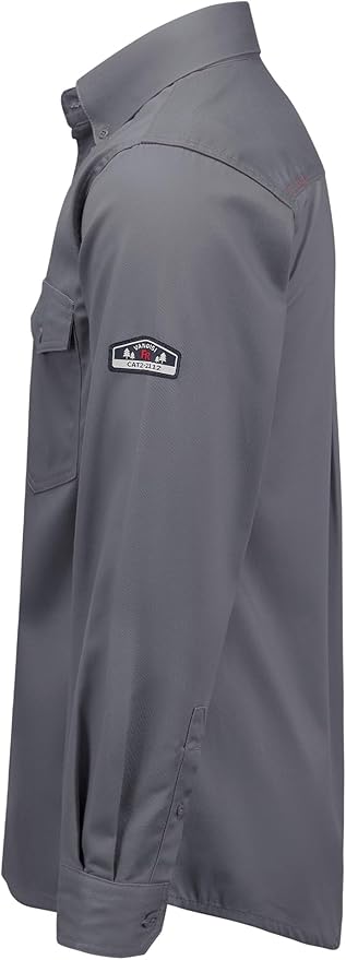 100% Cotton Mens Fr Shirts 7.5oz Flame Resistant Shirts NFPA2112 Men's Fire Retardant Welding Shirts