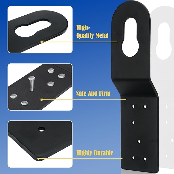 Roof Safety Anchor, Permanent Roof Anchors for Wood Roofs, Use With Roofing Harness, Safety Ropes, Other Roof Safety Equipment (3 Pack)