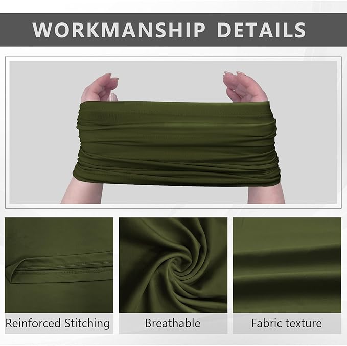 6 Pack Cooling Neck Gaiter Face Cover Mask Summer Breathable Dust UV Bandana Scarf for Men Women Fishing Running Cycling