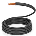 TEMCo 1 Gauge AWG 150 Ft Black Flexible Pure Copper Made in USA Welding Cable Battery Wire - Heavy Duty Solar, Inverter, Car, RV, Truck