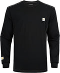 FR Shirts for Men CAT2/HRC2 6.5oz Lightweight Fire Resistant Shirts for Men Long Sleeve Crewneck T-Shirt