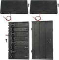 3Pcs 8 AA 12V Thicken Battery Holder Base Box Black Battery Case Holder with ON/Off Switch,Wire,Cover and Mounting Screws,for DIY and dc Equipment