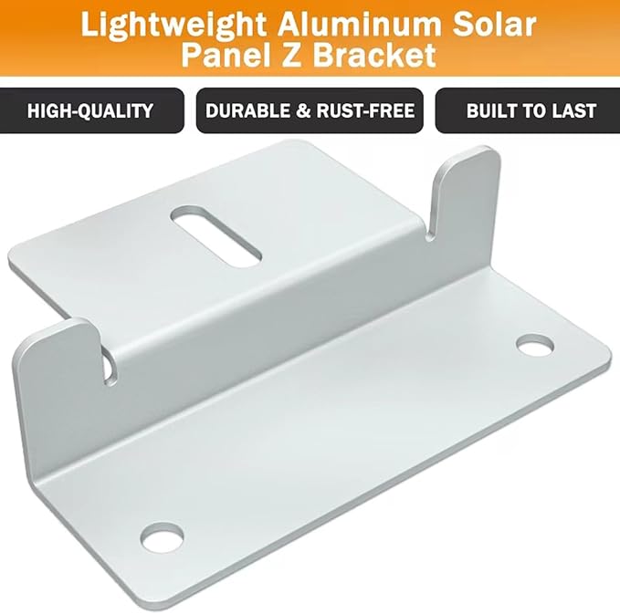 32 Units Solar Panel Mounting Z Brackets Lightweight Aluminum Corrosion,Solar Panel Mounting z Bracket, Supporting for RV, Roof, Boat,Wall and Other Off Gird Roof