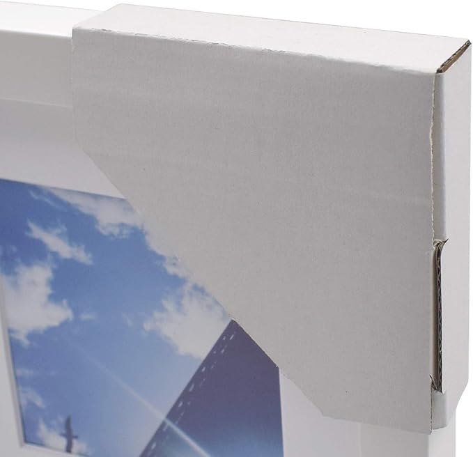 Golden State Art, 400 Pack Adjustable Cardboard Corner Protectors, Fits 1", 1.5" and 2.1" Frames, Edge Protectors for Shipping Paintings, Picture Frame, Packing Item Edge Protection