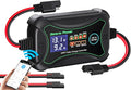 10A MPPT Wireless Solar Charge Controller with BT, Bateria Power 12 Volt Phone APP Intelligent Control Solar Regulator with LCD Display, LED Indicate Light for Gel AGM Lithium LiFePO4(Sunrock 10Pro)