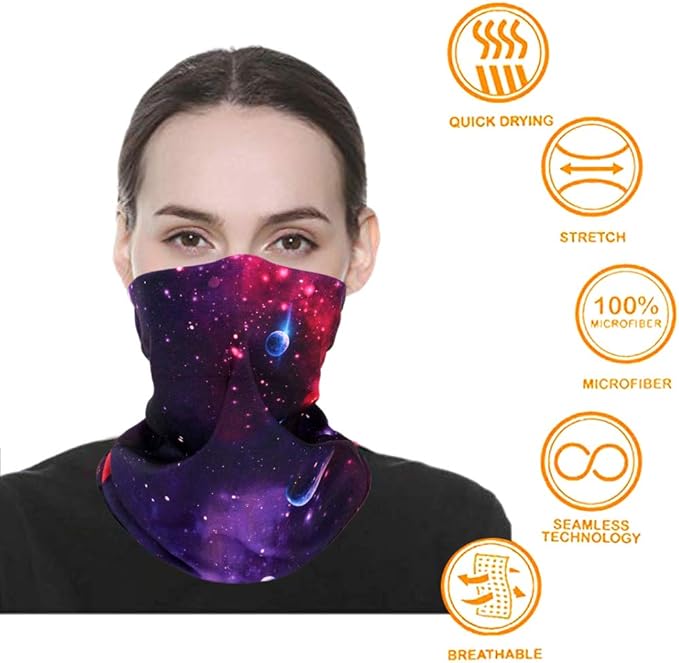 Neck Gaiter Masks Tube Scarf,Seamless Bandanas Buffs Gators,Ourdoor Face Mask Face Covering Multi Headwear