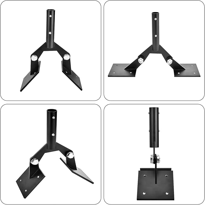 Garden Weathervane Steel Roof Mount with Hardware,Adjustable Weather Vanes Mount for Roofs