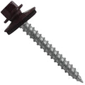 Metal Roofing Screws: (250)12 x 2" Burgundy Hex ReGrip Sheet Metal Roof Screw. Sharp Point Metal to Wood siding Screws. 5/8" EPDM Washer