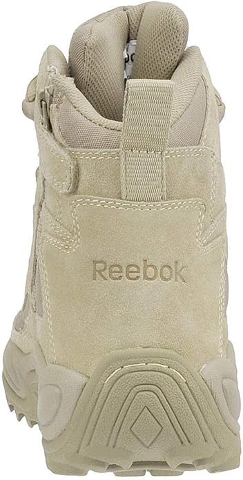 Reebok Men's Rb8694 Rapid Response Rb Composite Toe 6" Tactical Stealth Boot Sidezipper Desert Tan Military & Tactical Boots