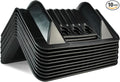 ANLULOAD Flatbed Edge Protector, Edge Corner Tie Down Protector, Flatbed Accessories Plastic Protector，Protects Cargo Edges from Wear and Tear,Black 10Pcs（9.5＂x 6.2＂x 3.7＂