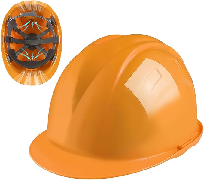 Unisex Construction Hard Hat Built in 2 Fan, USB Charging Lightweight Waterproof Working Safety Helmet for Construction and Home Improvement,Yellow,10000mA