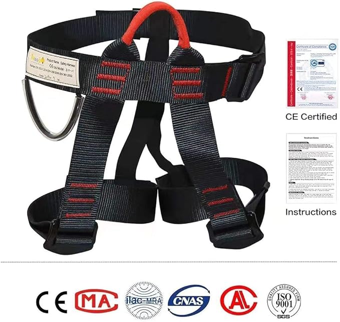 Climbing, Rock Climbing, Half Body for Rappelling Zipline Fire Rescuing Tree Climbing Gear…