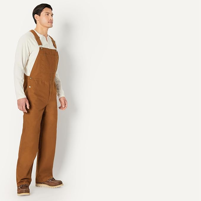Amazon Basics Men's Relaxed Fit Workwear Bib Overall