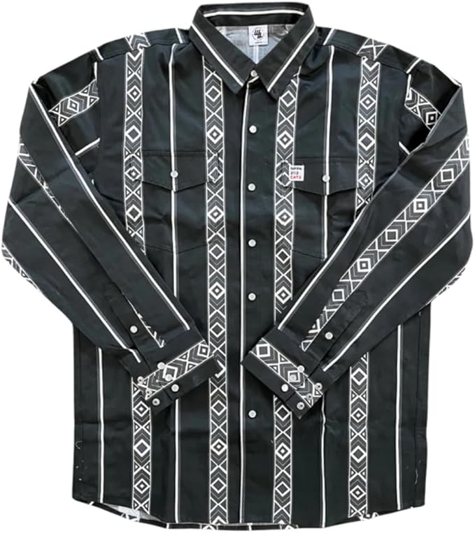 WoahBros FR Shirts for Men, 8oz Midweight Flame Resistant Welding Shirt, 100% Cotton, Pearl Snap Buttons - CAT2/NFPA2112