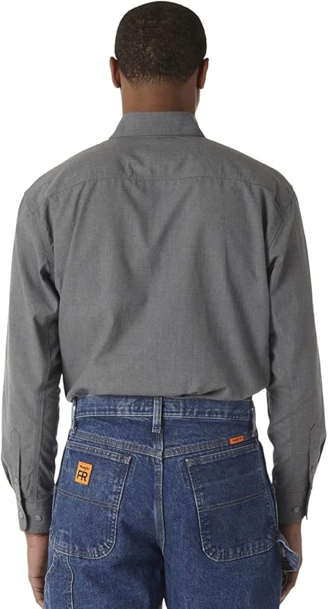 Wrangler Riggs Workwear Men's FR Flame Resistant Two Pocket Work Shirt